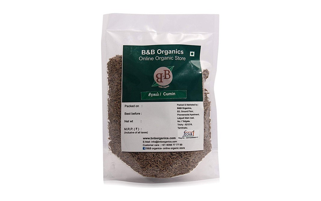 B&B Organics Cumin    Pack  100 grams